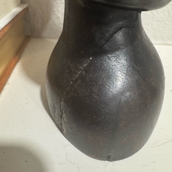 Abstract Black & brown Sculpture African hand carved wood - Picture 6 of 7